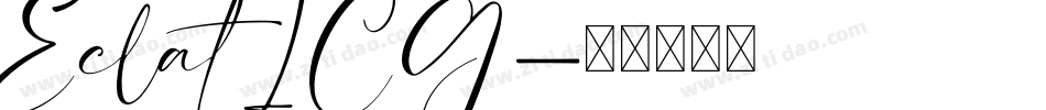 Eclat ICG字体转换